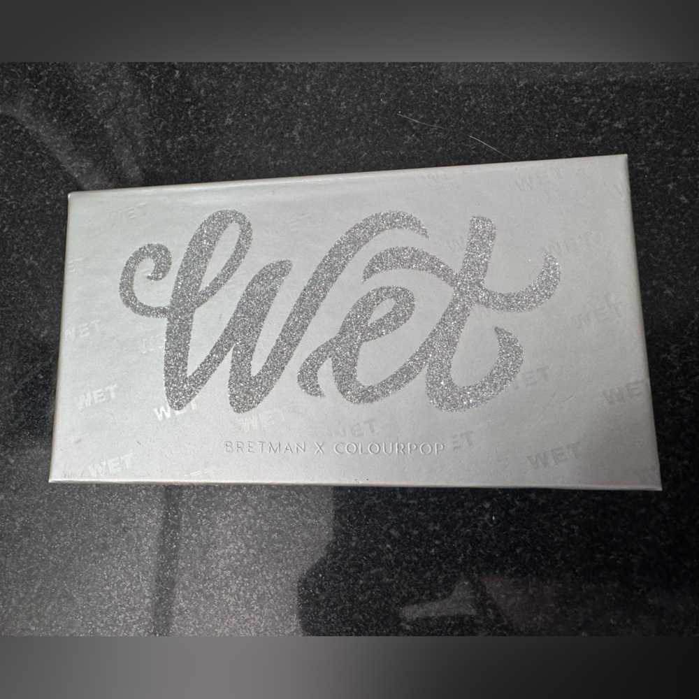 ColourPop Bretman Wet Palette with Glittery Silver Design
